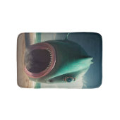 Shark sculpture on the beach badematte (Vorderseite)