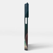 Shark sculpture on the beach iPhone hülle (Rechte Seite)