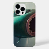 Shark sculpture on the beach iPhone hülle (Rückseite)