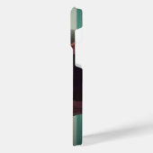 Shark sculpture on the beach iPhone hülle (Linke Seite)