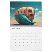 Shark sculpture on the beach kalender (Mär 2027)