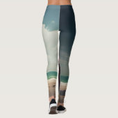 Shark sculpture on the beach leggings (Rückseite)