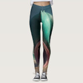 Shark sculpture on the beach leggings (Vorderseite)