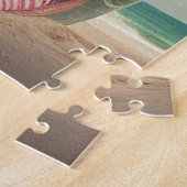 Shark sculpture on the beach puzzle (Seite)