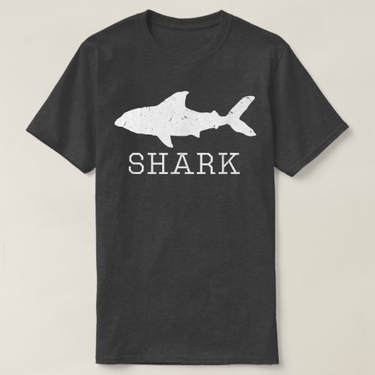 Shark-Silhouette gestört T-Shirt (Design vorne)