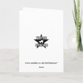 Shark Silhouette Greetings Card Karte (Rückseite)