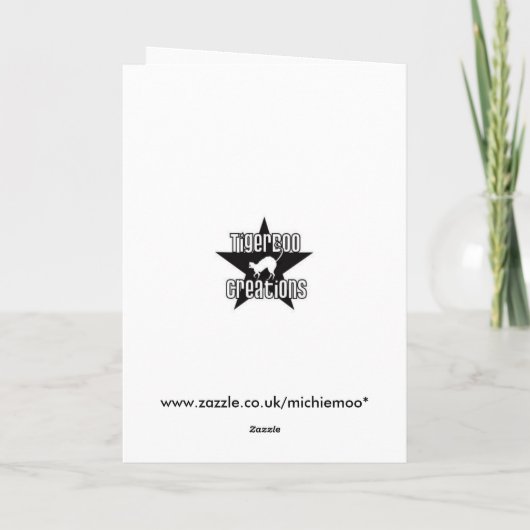 Shark Silhouette Greetings Card Karte (Rückseite)