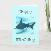 Shark Silhouette Greetings Card Karte (Vorderseite)