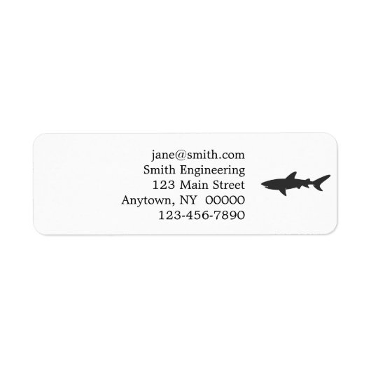 Shark-Silhouette - Hintergrundfarbe auswählen (Vorne)