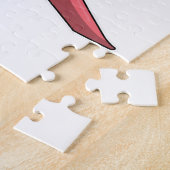 Shark Snowboarder Snowboard Puzzle (Seite)