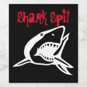 Shark Spit Boot Great White Boot Ozeane Segeln Weinetikett (Einzelnes Label)