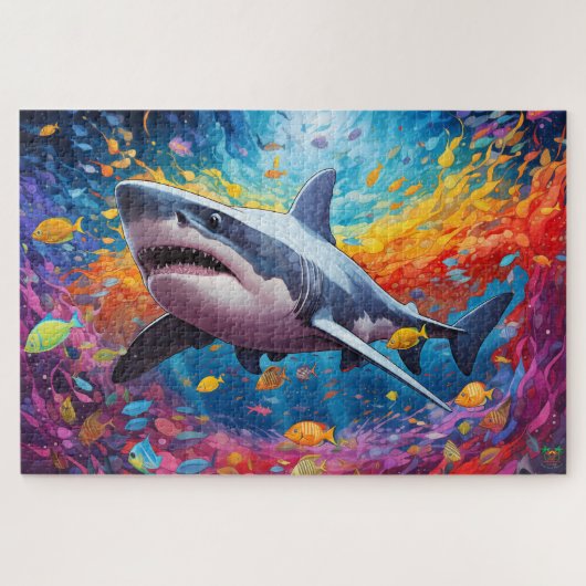 🐙 Shark Splash: The Ocean's Rock Star Puzzle (Horizontal)
