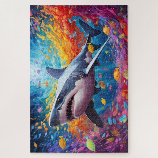 🐙 Shark Splash: The Ocean's Rock Star Puzzle (Vertikal)