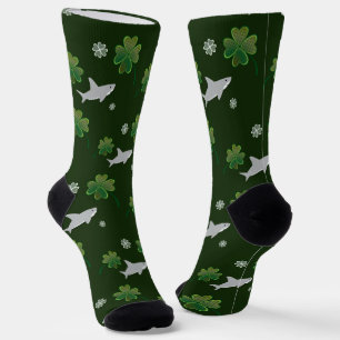 Shark St. Patrick's Day Socken