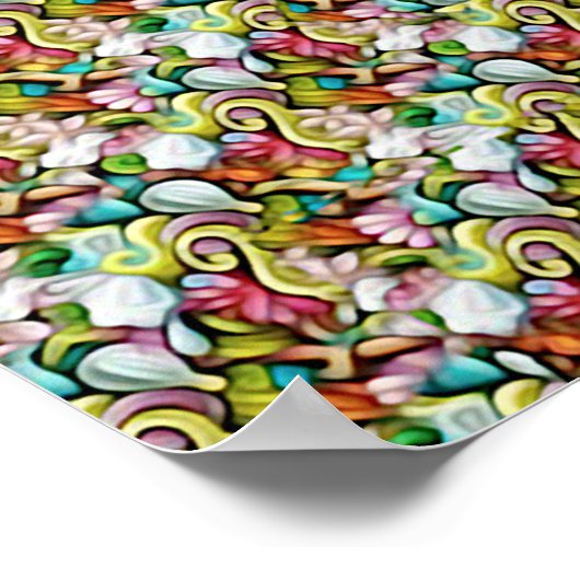 SHARK STEREOGRAM 16" x 12", Semi-Gloss, No Frame Poster (Ecke)