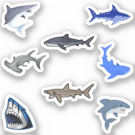 Shark Stickers Aufkleber (Vorderseite)