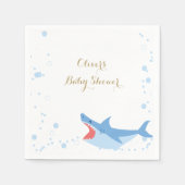 Shark Summer Boy Baby Dusche Serviette (Vorderseite)