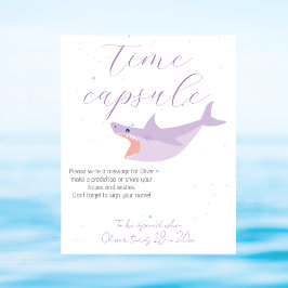 Shark Summer Party Pool und Birthday Time Kapsel Poster