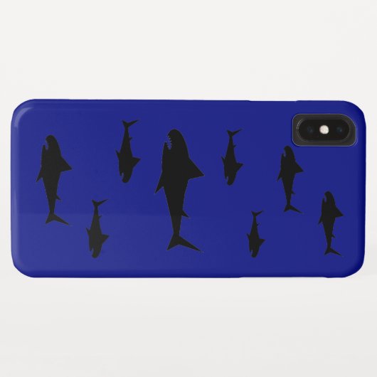 Shark Swarm Case-Mate iPhone Hülle (Rückseite (Horizontal))