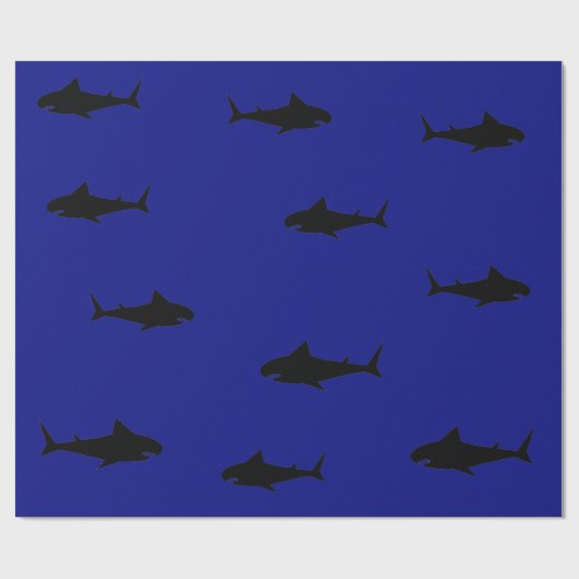 Shark Swarm Geschenkpapier (Flach)