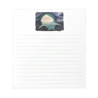 Shark Swimming, Lined Notepads Notizblock