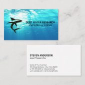 Shark Swimming Logo | Meerwasser Visitenkarte (Vorne/Hinten)