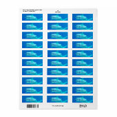 Shark Swimming Mailing Labels (Vorne)
