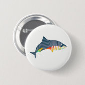 Shark Swoosh Illustration Button (Vorne & Hinten)