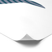 Shark Swoosh Illustration Poster (Ecke)
