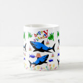 Shark Tasse Happy Birthday Tasse (Mittel)