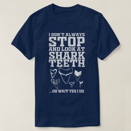 Shark Teeth Collector Fossils  T-Shirt (Design vorne)