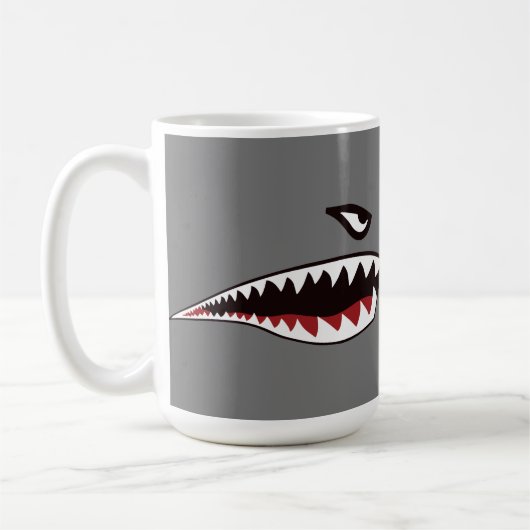 Shark Teeth Nose Art Tasse (Links)