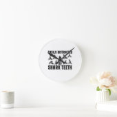 Shark TeethCollecting Shark Tooth Giftideas Runde Wanduhr (Zuhause)