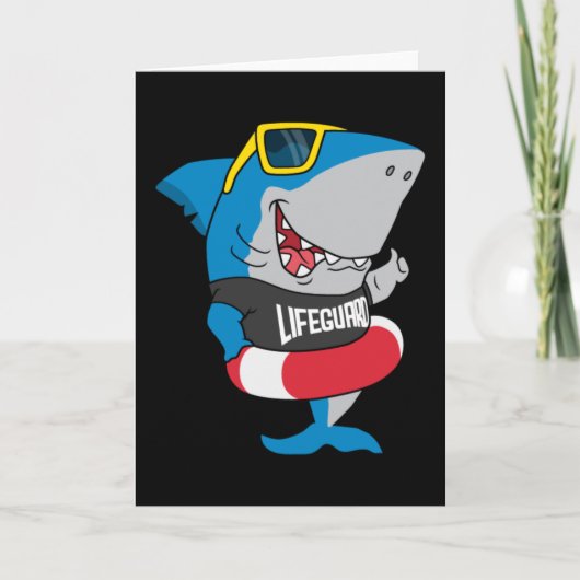 Shark the lifeguard karte (Vorderseite)