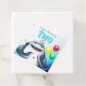 Shark Theme Kindergeburtstag Geschenkanhänger (Beispiel)