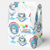 Shark Theme Kindergeburtstag Geschenkschachtel (Geöffnet)