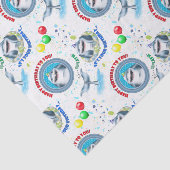 Shark Theme Kindergeburtstag Party Seidenpapier (Ausschnitt)