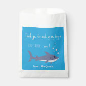 Shark Theme Party Kindergeburtstag bevorzugen Flag Geschenktütchen (Vorderseite)