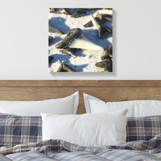 Shark Tooth Leinwand (Insitu (Schlafzimmer))