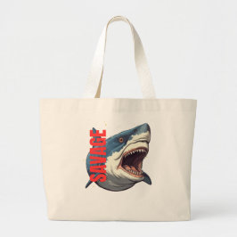 Shark Tote Bag Jumbo Stoffbeutel