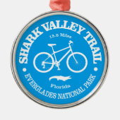 Shark Valley Trail (Radfahren) Ornament Aus Metall (Vorne)