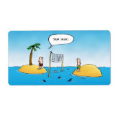 Shark Volleyball Funny Cartoon (Vorne)