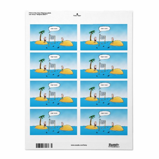 Shark Volleyball Funny Cartoon (Vorne)