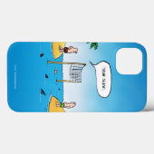 Shark Volleyball Funny Cartoon Case-Mate iPhone Hülle (Rückseite (Horizontal))