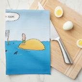 Shark Volleyball Funny Cartoon Handtücher (Viertel Falte)