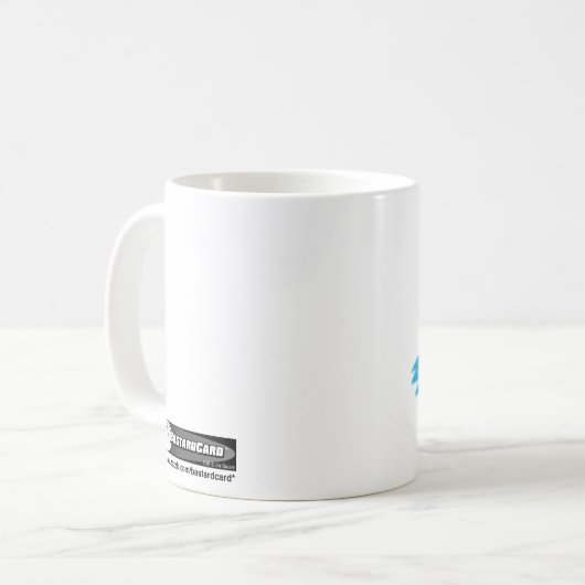 Shark Volleyball Funny Cartoon Kaffeetasse (Vorderseite Links)