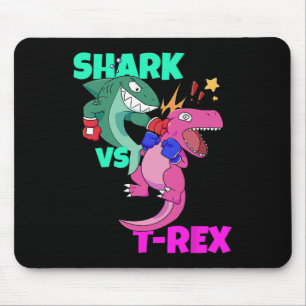 Shark Vs Dinosaur T Rex Boxhandschuhe für Kinder J Mousepad