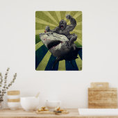 Shark vs. Gorilla Poster (Küche)