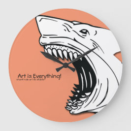 Shark Wall Clock Große Wanduhr