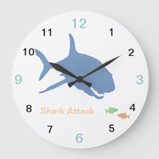 Shark Wall Clock Große Wanduhr